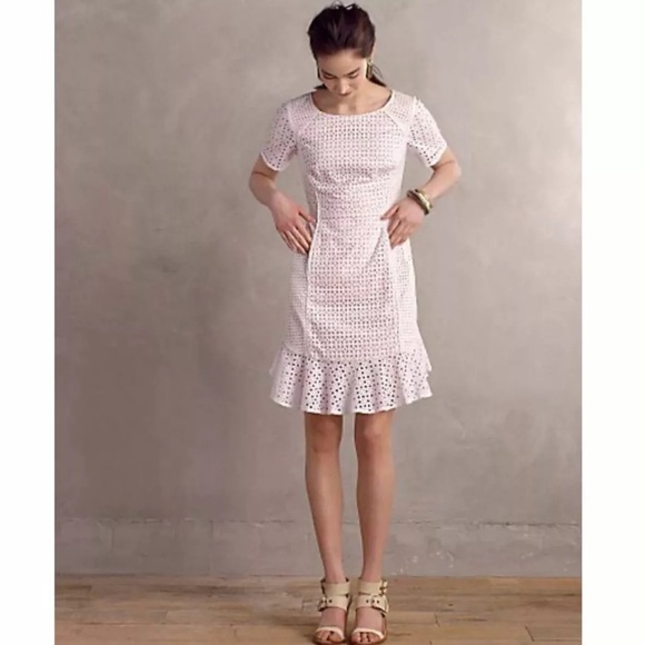 HD IN PARIS | Georgia Cotton Eyelet Dress Sz US 0 - Picture 1 of 7